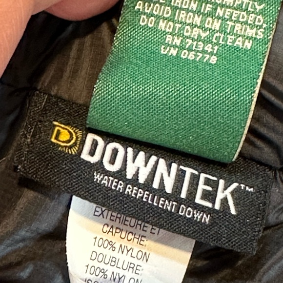 L.L. Bean PERTEX Downtek Women's Jacket Knit Sleeves Quilted Puffer Size L REG - Picture 15 of 15